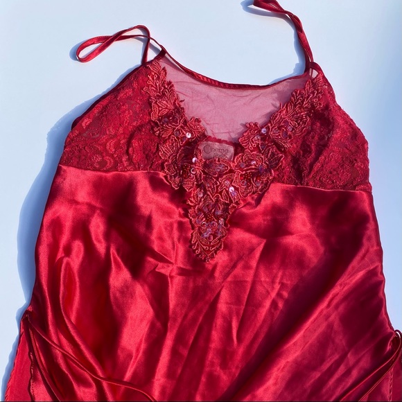 Red Satin Babydoll🍒 - Picture 1 of 4